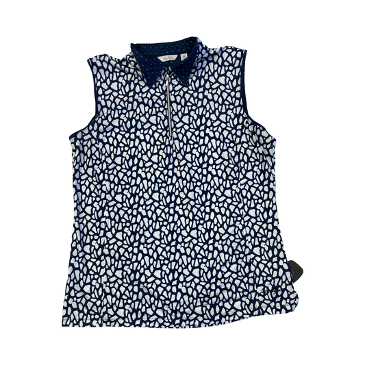 Athletic Tank Top By Lady Hagen In Blue & White, Size:M