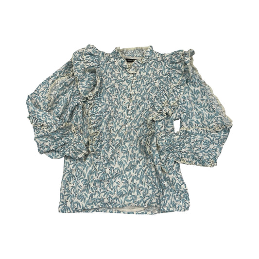 Top Ls By Cmb In Blue & White, Size:Xs
