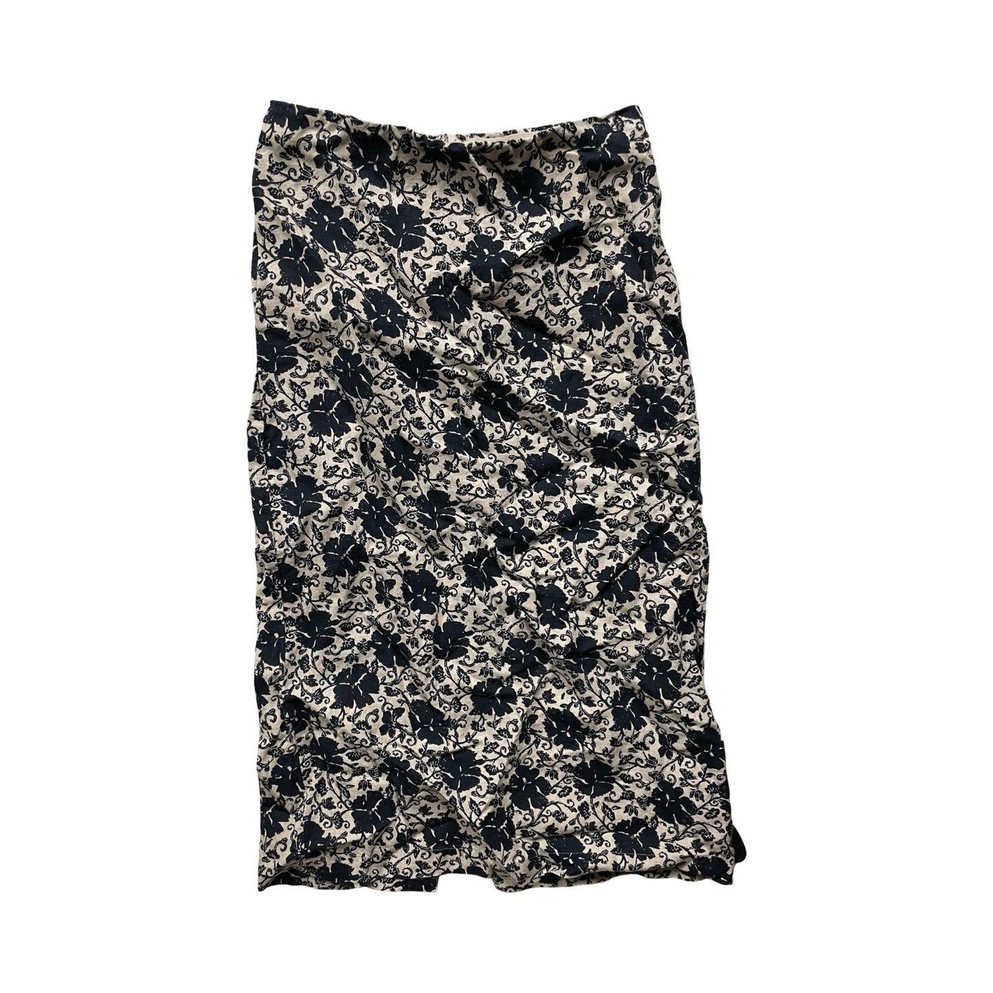 Skirt Midi By Madewell In Blue & Grey, Size:6