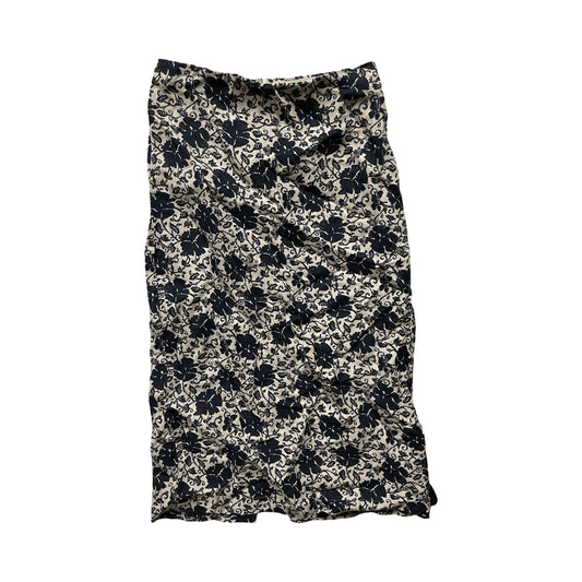 Skirt Midi By Madewell In Blue & Grey, Size:6