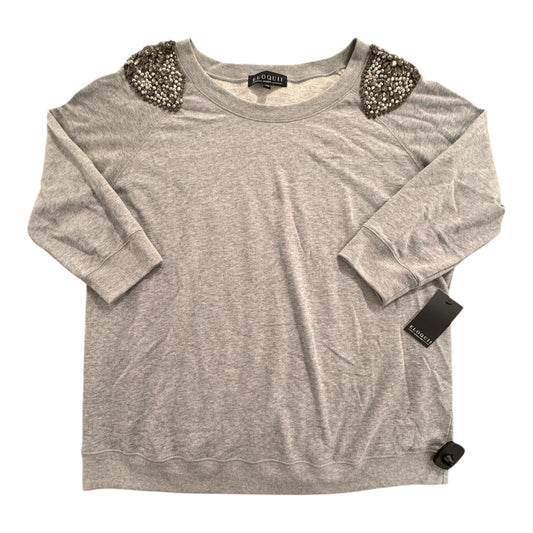 Sweatshirt Crewneck By Eloquii In Grey, Size:18
