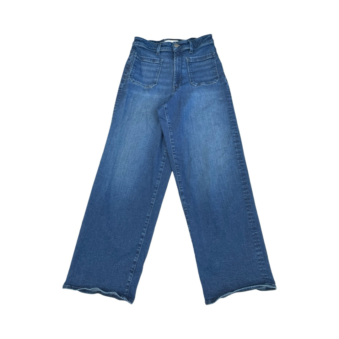 Jeans Wide Leg By Madewell In Blue Denim, Size:6