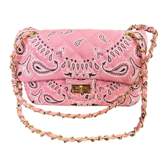 Handbag By Caleesa In Pink, Size:Medium