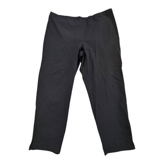 Pants Designer By Eileen Fisher In Black, Size:1X