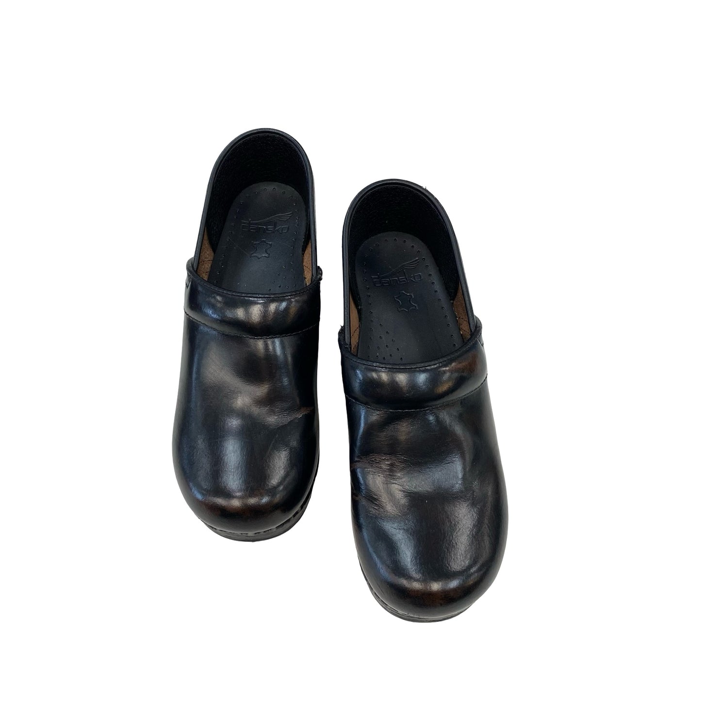 Shoes Flats By Dansko In Black & Brown, Size:7.5