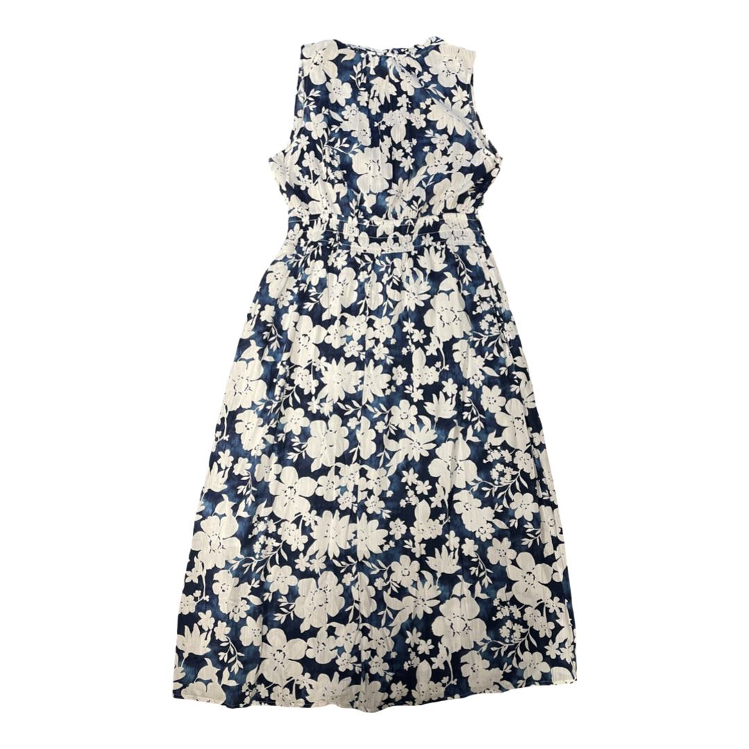 Dress Casual Maxi By Gap In Blue & White, Size:Xl