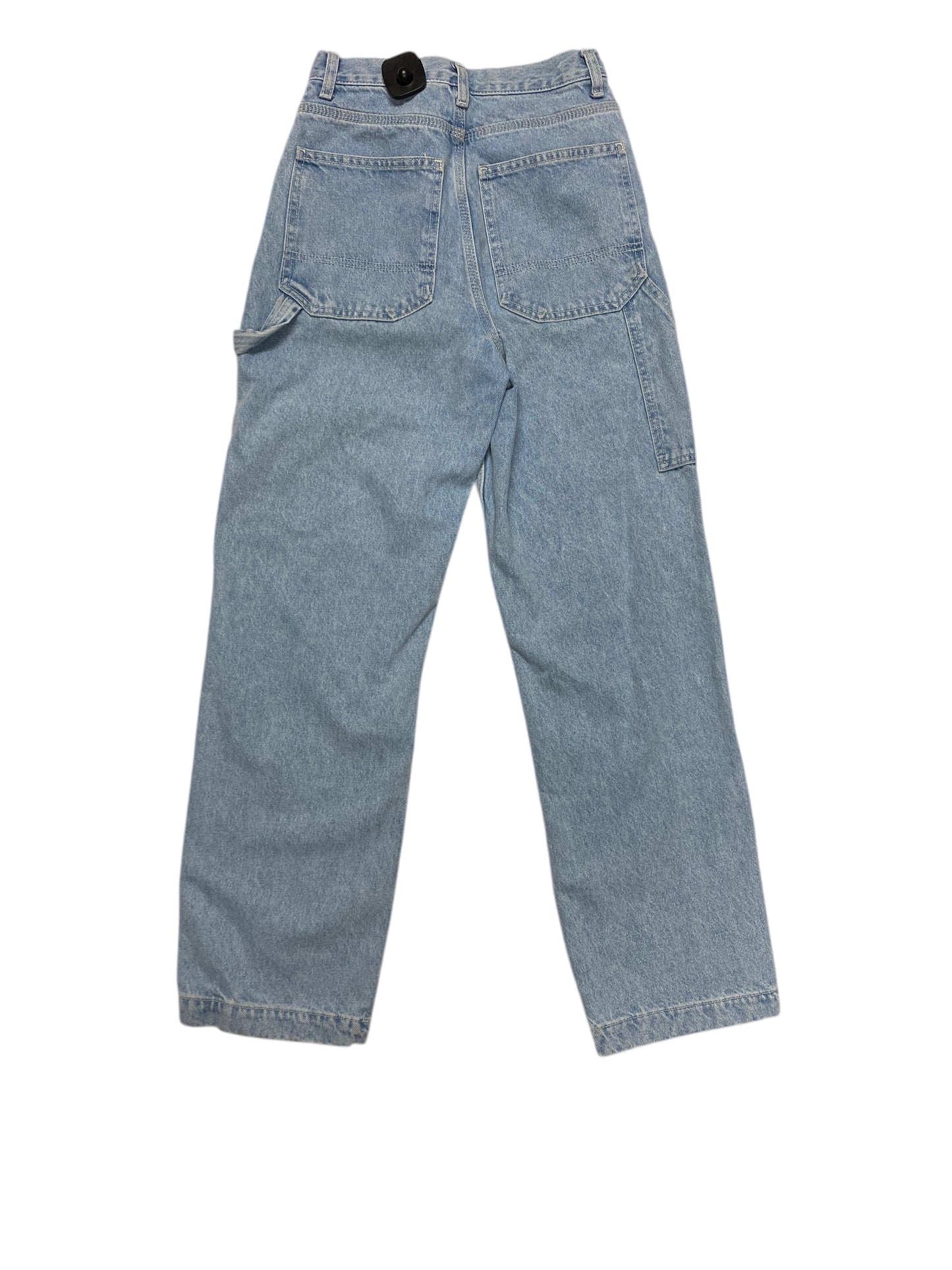 Jeans Straight By Topshop In Blue Denim, Size:0