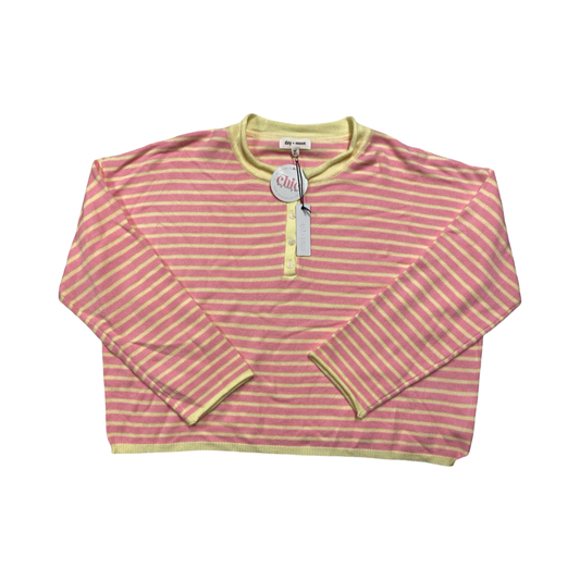 Sweater By Day + Moon In Striped Pattern, Size:M
