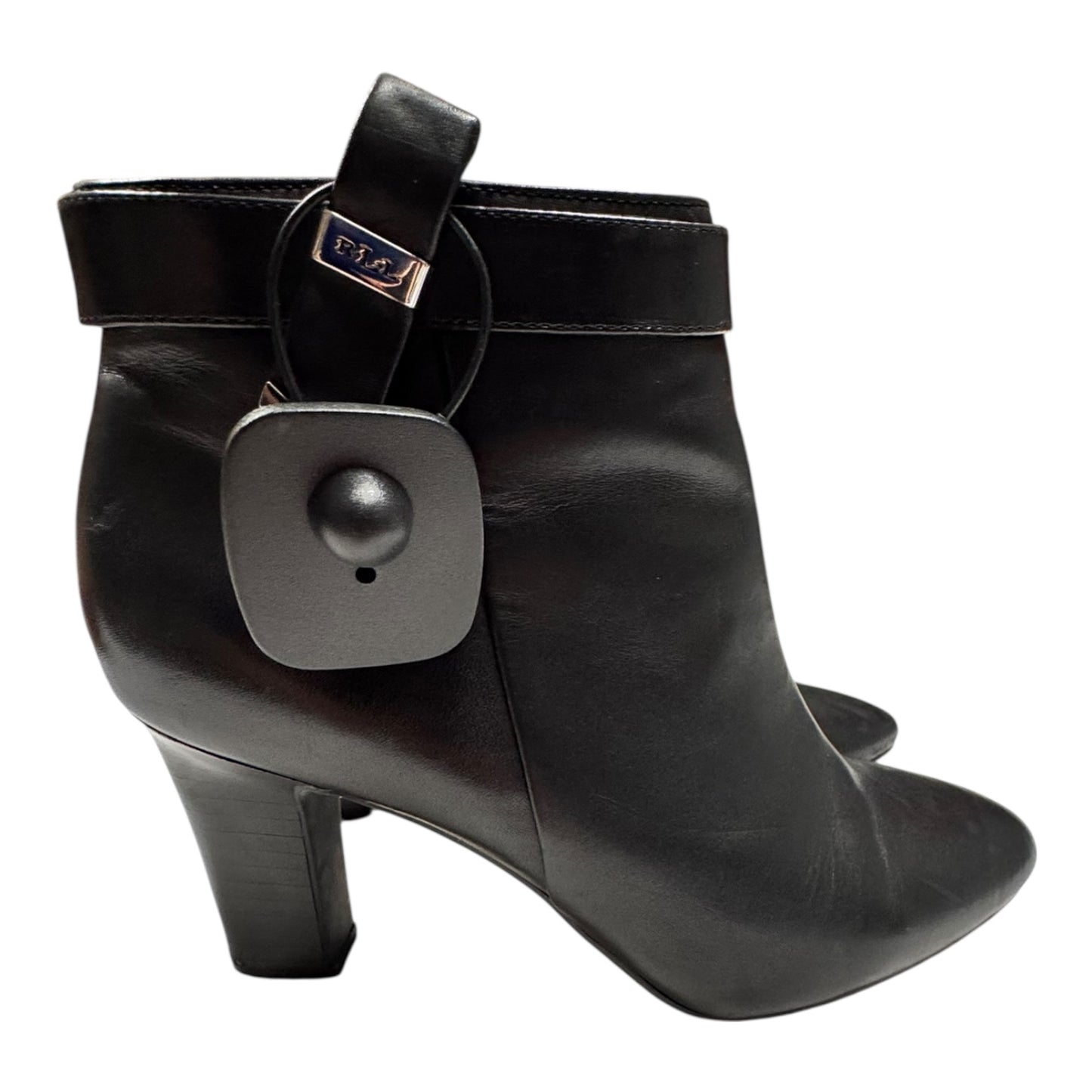 Boots Ankle Heels By Ralph Lauren In Black, Size:8.5