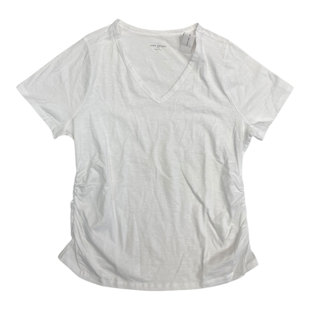 Top Ss Basic By Lane Bryant In White, Size:16