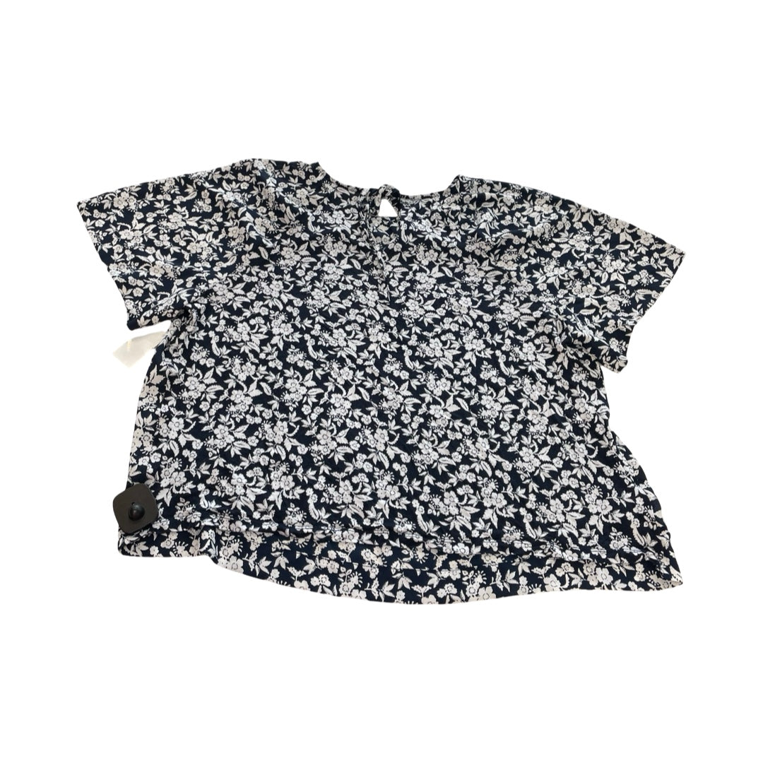 Top Ss By Loft In Blue & White, Size:Lp