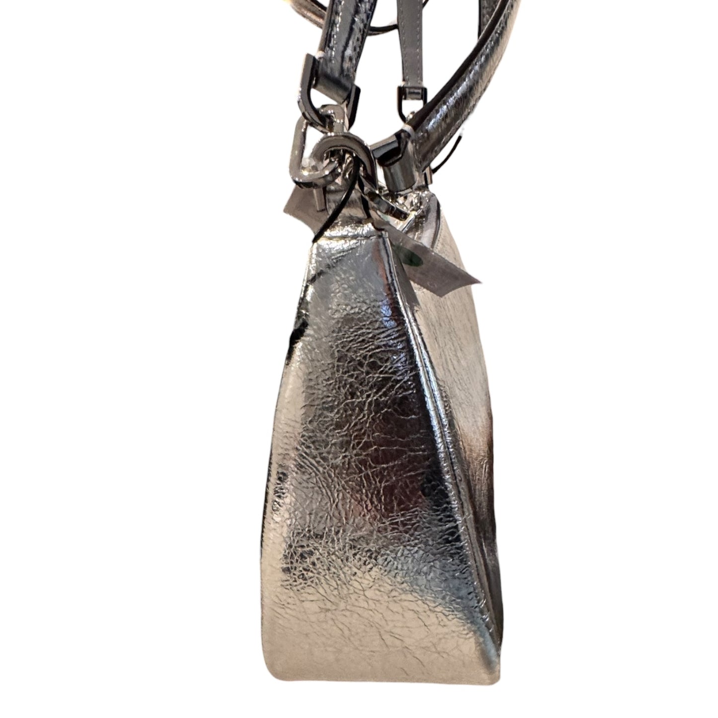 Handbag Designer By Kate Spade In Silver, Size:Medium