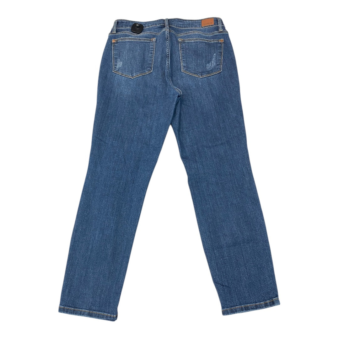 Jeans Straight By Judy Blue In Blue Denim, Size:12
