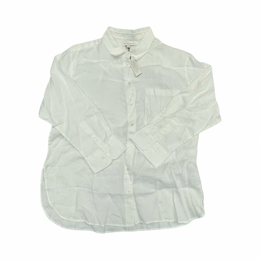 Top Ls By Banana Republic In White, Size:Xl