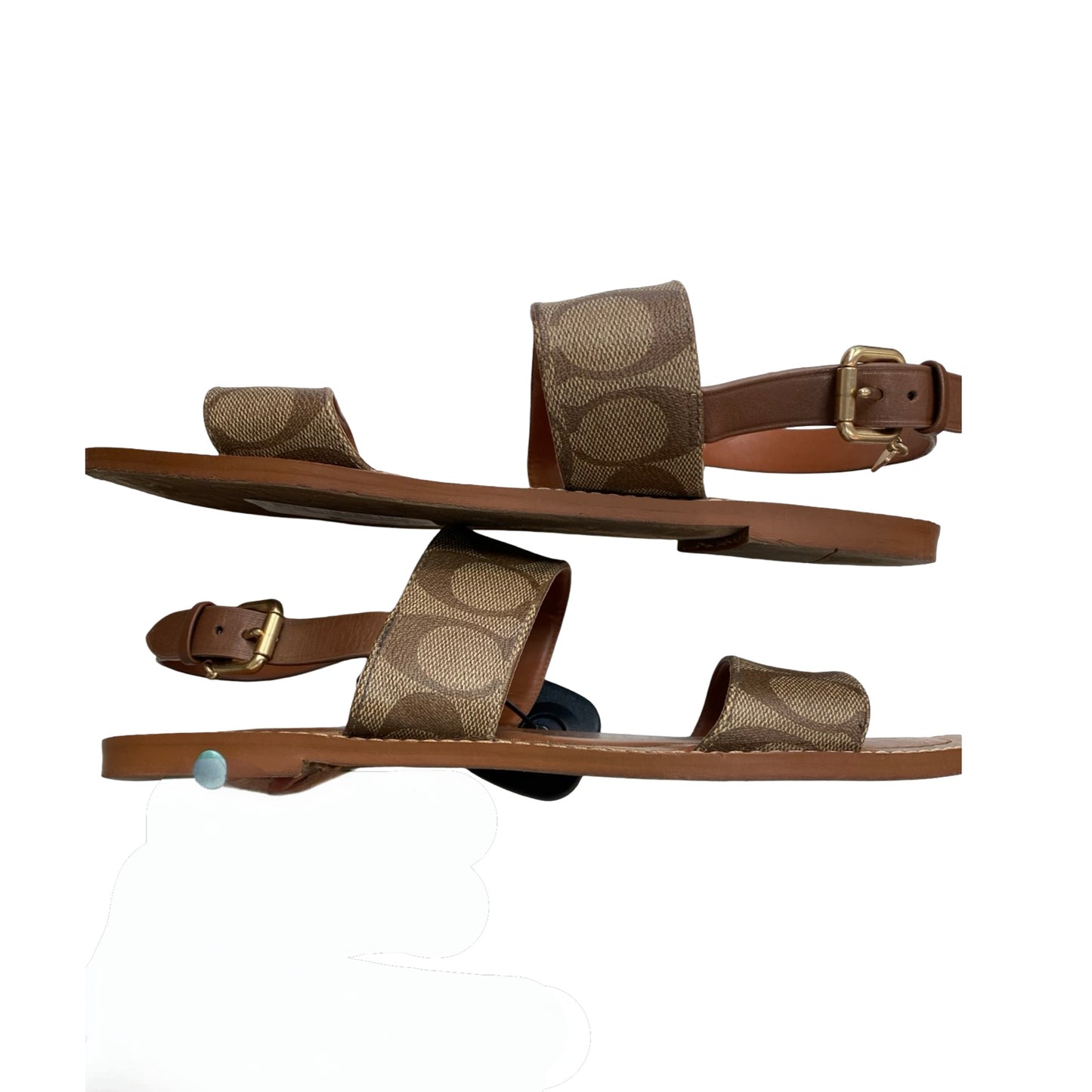 Sandals Designer By Coach In Brown, Size:9