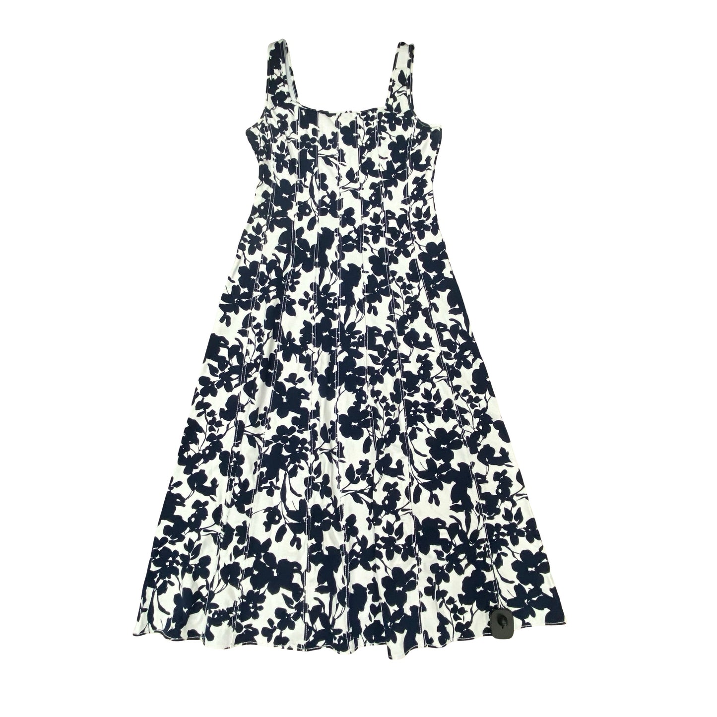 Dress Casual Maxi By Loft In Blue & White, Size:4
