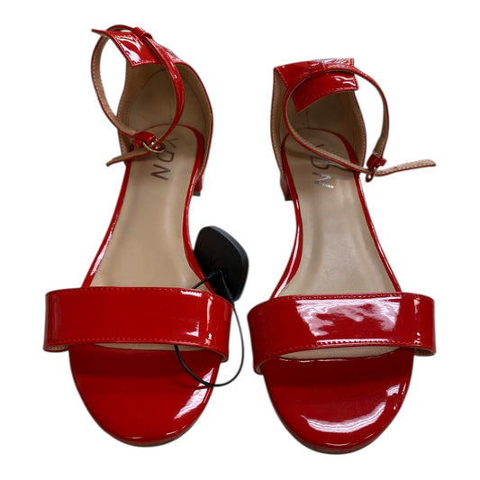 Shoes Heels Block By YDN In Red, Size:10