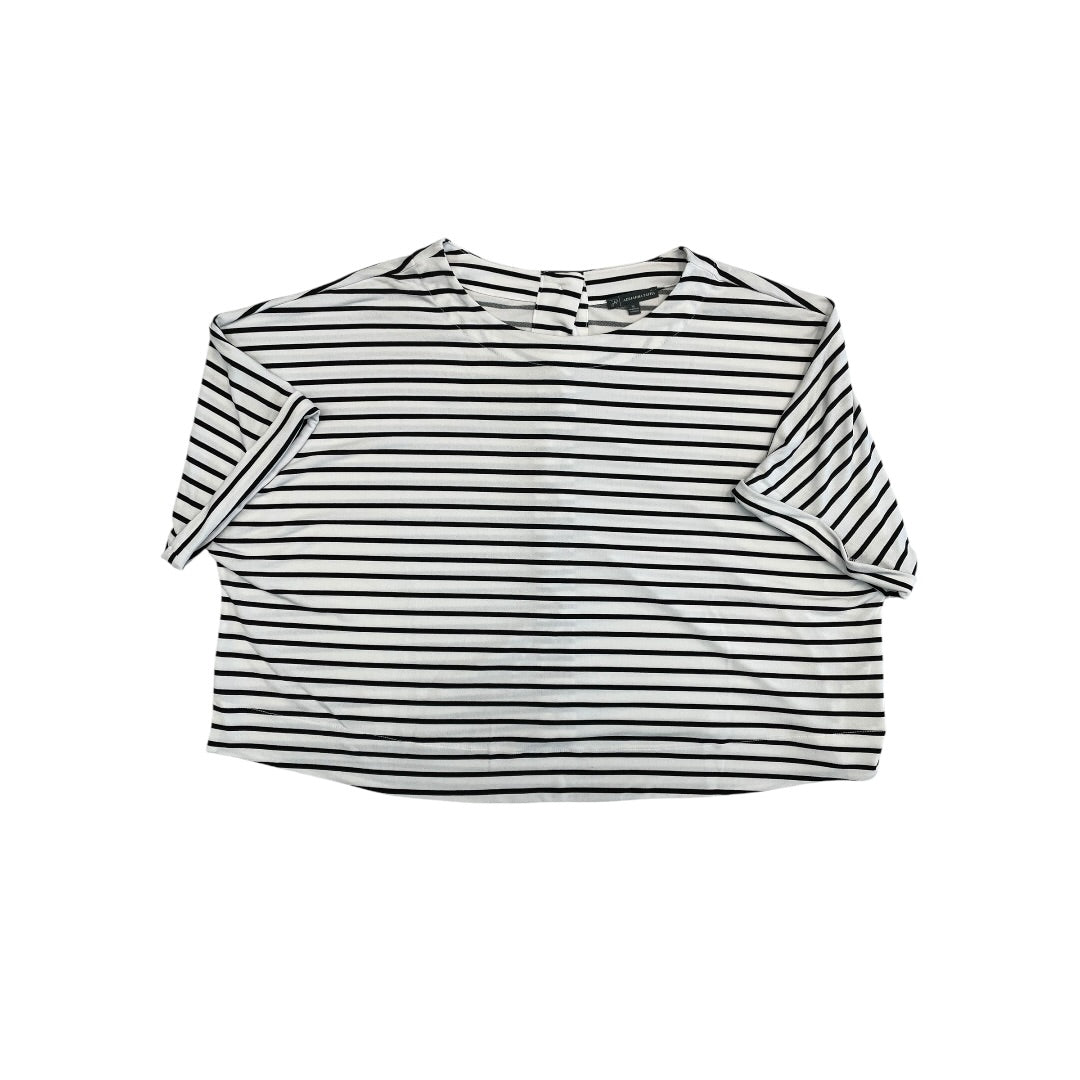 Top Ss By Adrianna Papell In Striped Pattern, Size:Xl