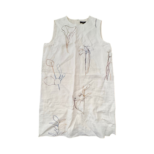 Dress Designer Midi By Theory In Cream, Size:L