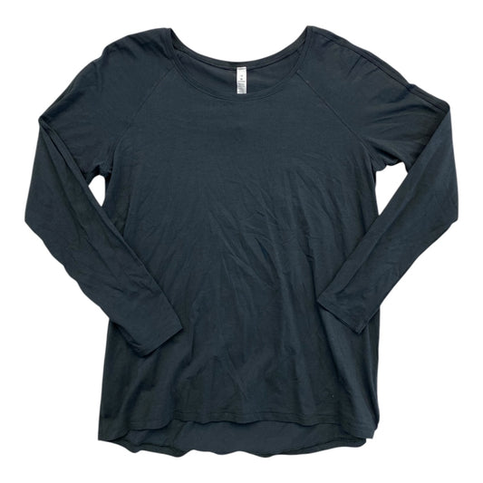 Athletic Top Ls Crewneck By Lululemon In Black, Size:10