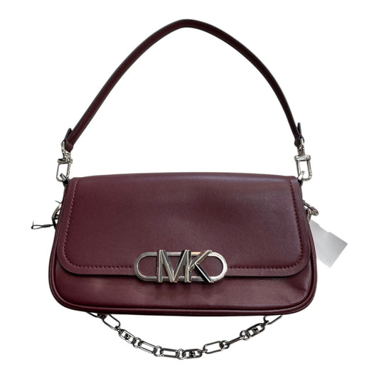 Handbag Designer By Michael Kors In Maroon, Size:Small