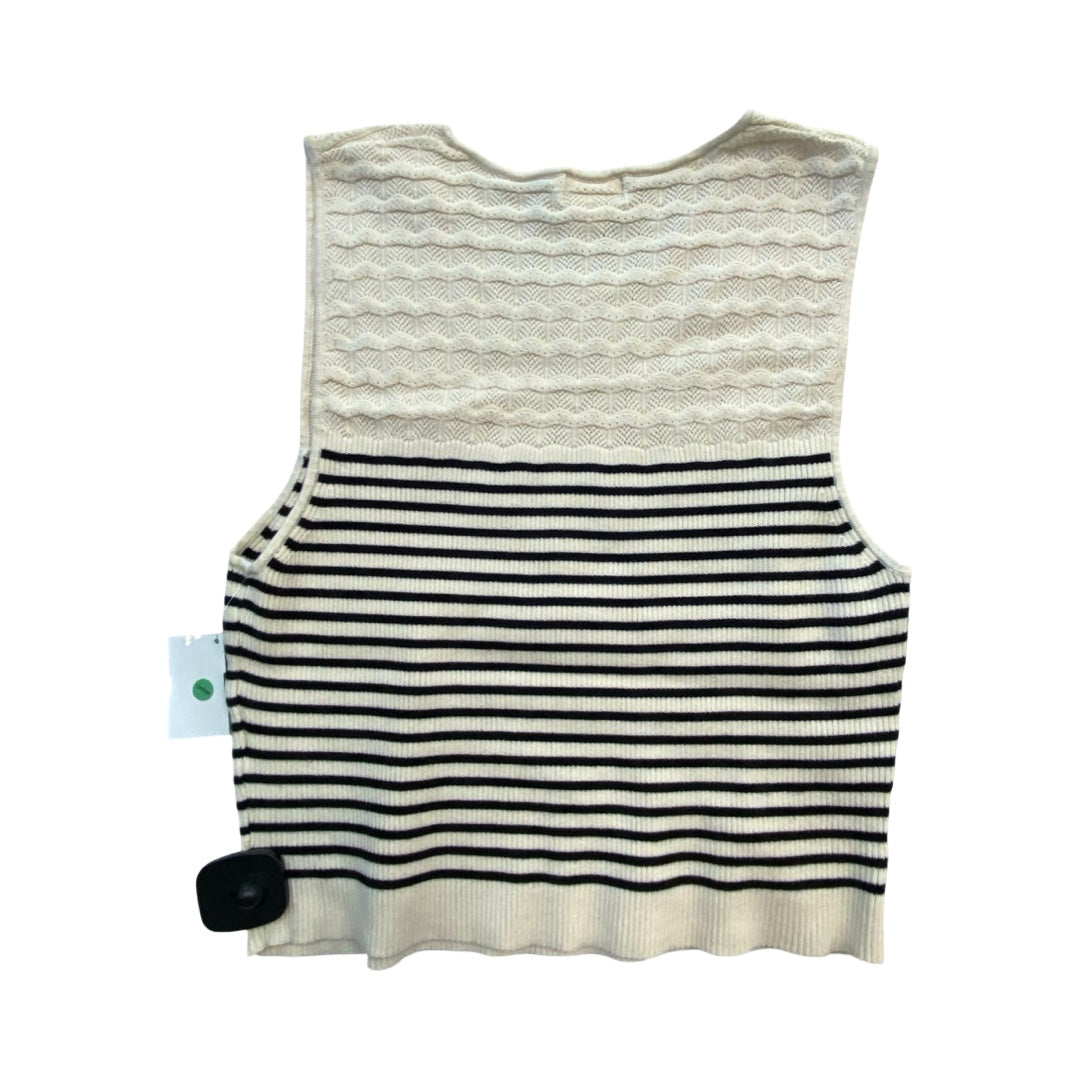 Top Sleeveless By Maeve In Black & Cream, Size:Xl