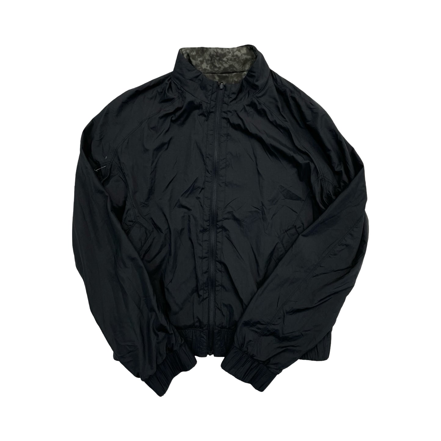 Athletic Jacket By Lululemon In Black & Green, Size:6