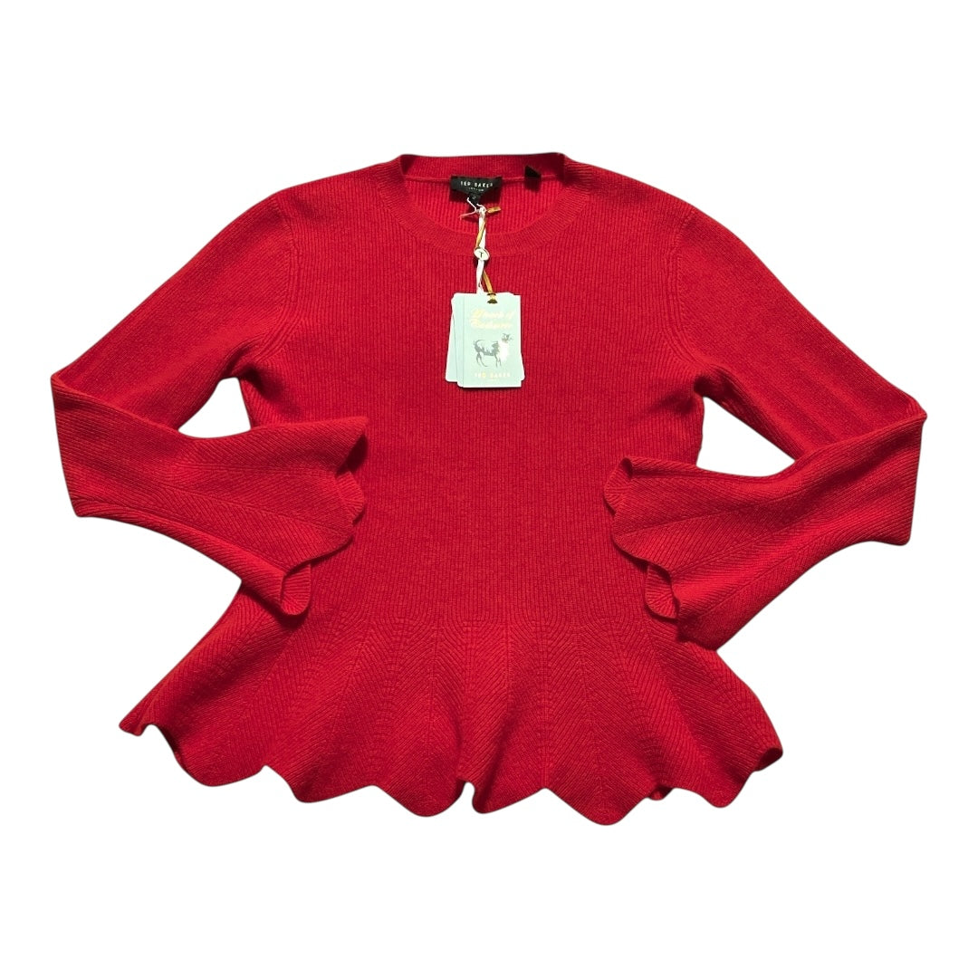 Sweater Designer By Ted Baker In Red, Size:Xs