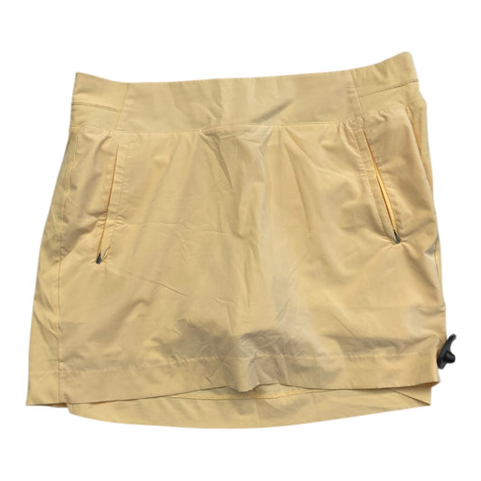 Athletic Skort By Athleta In Yellow, Size:18