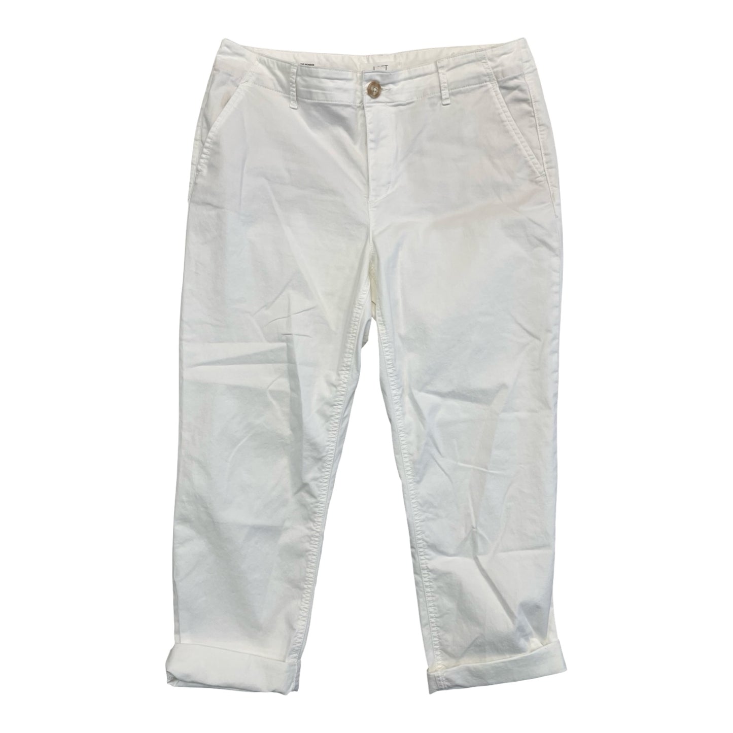 Pants Cropped By Loft In White, Size:12
