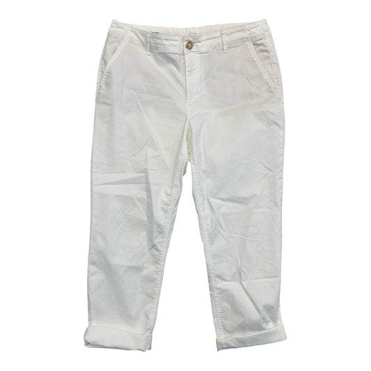 Pants Cropped By Loft In White, Size:12
