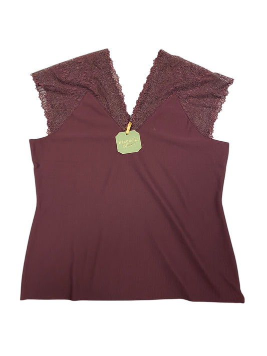 Top Sleeveless By RYEGRASS In Purple, Size:Xxl