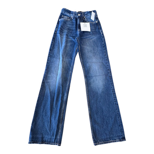Jeans Wide Leg By PIRAL In Blue Denim, Size:2