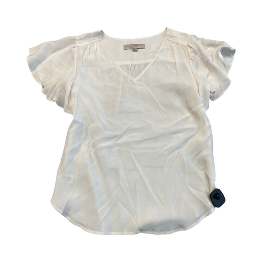 Top Ss By Loft In White, Size:Xs