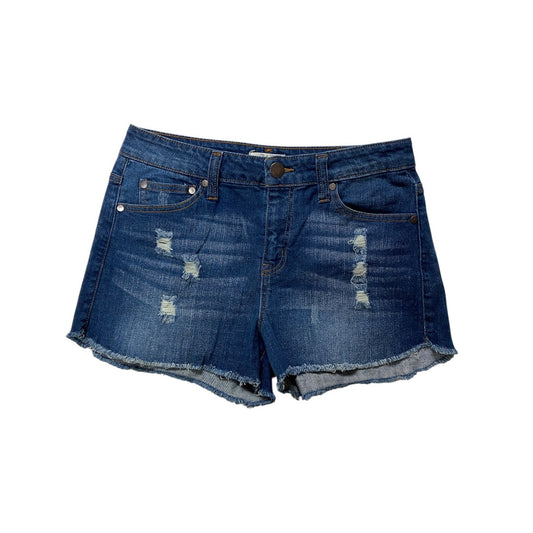 Shorts By Elan In Blue Denim, Size:M
