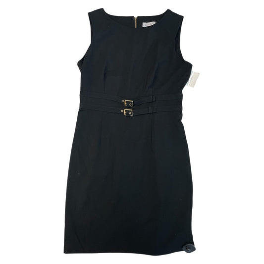 Dress Casual Midi By Calvin Klein In Black, Size:8