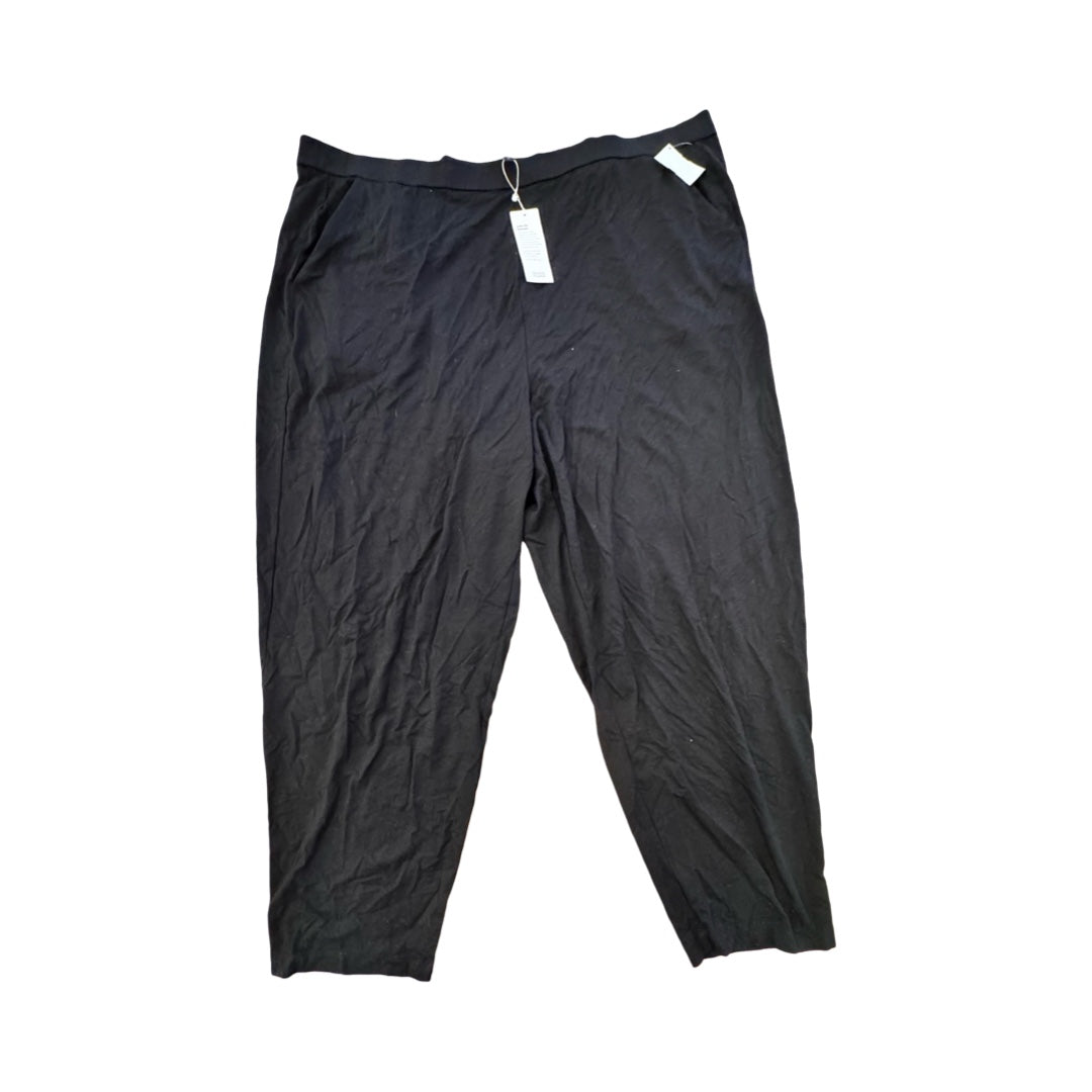 Pants Designer By Eileen Fisher In Black, Size:3X