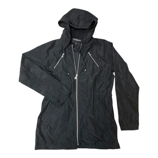 Jacket Windbreaker By Express In Black, Size:Xs