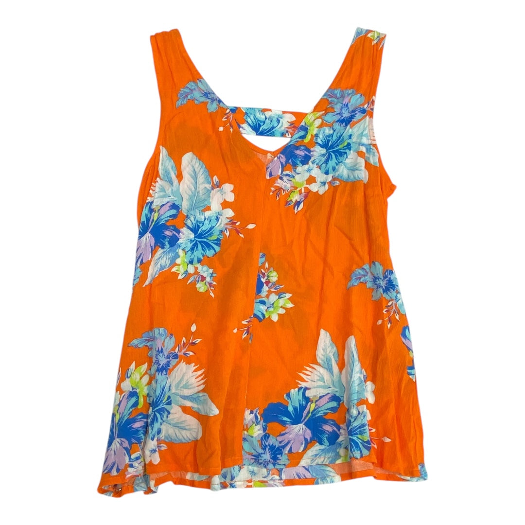 Top Sleeveless By Ana In Orange, Size:Xs