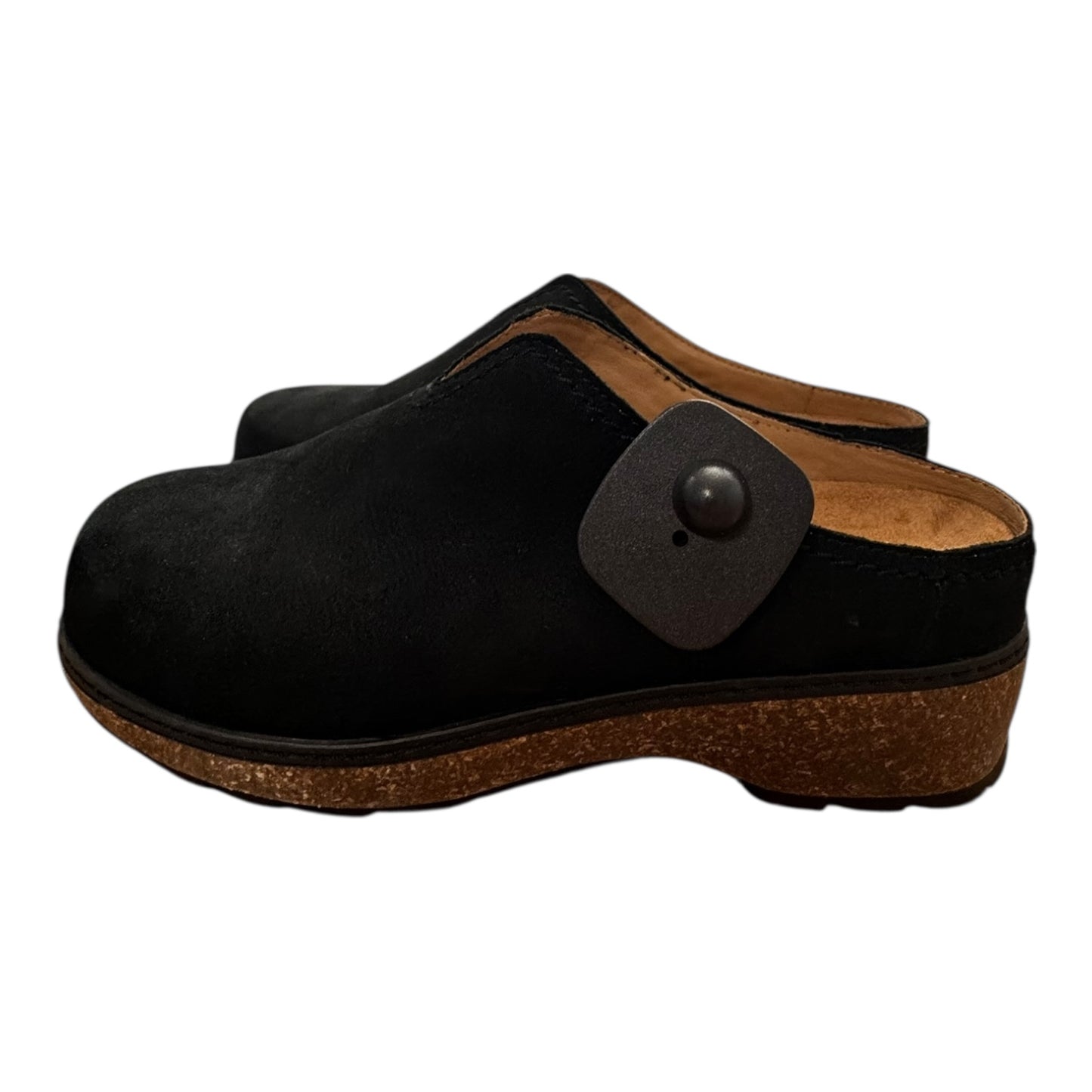 Shoes Heels Block By Earth In Black, Size:7.5