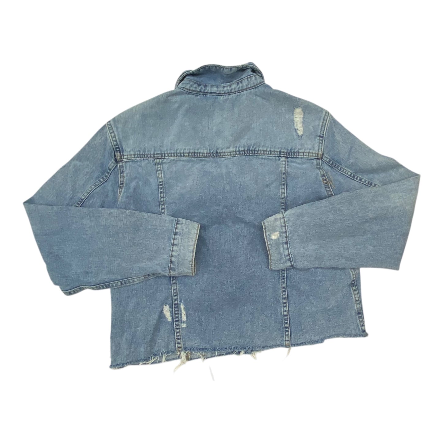 Jacket Denim By Kensie In Blue Denim, Size:M