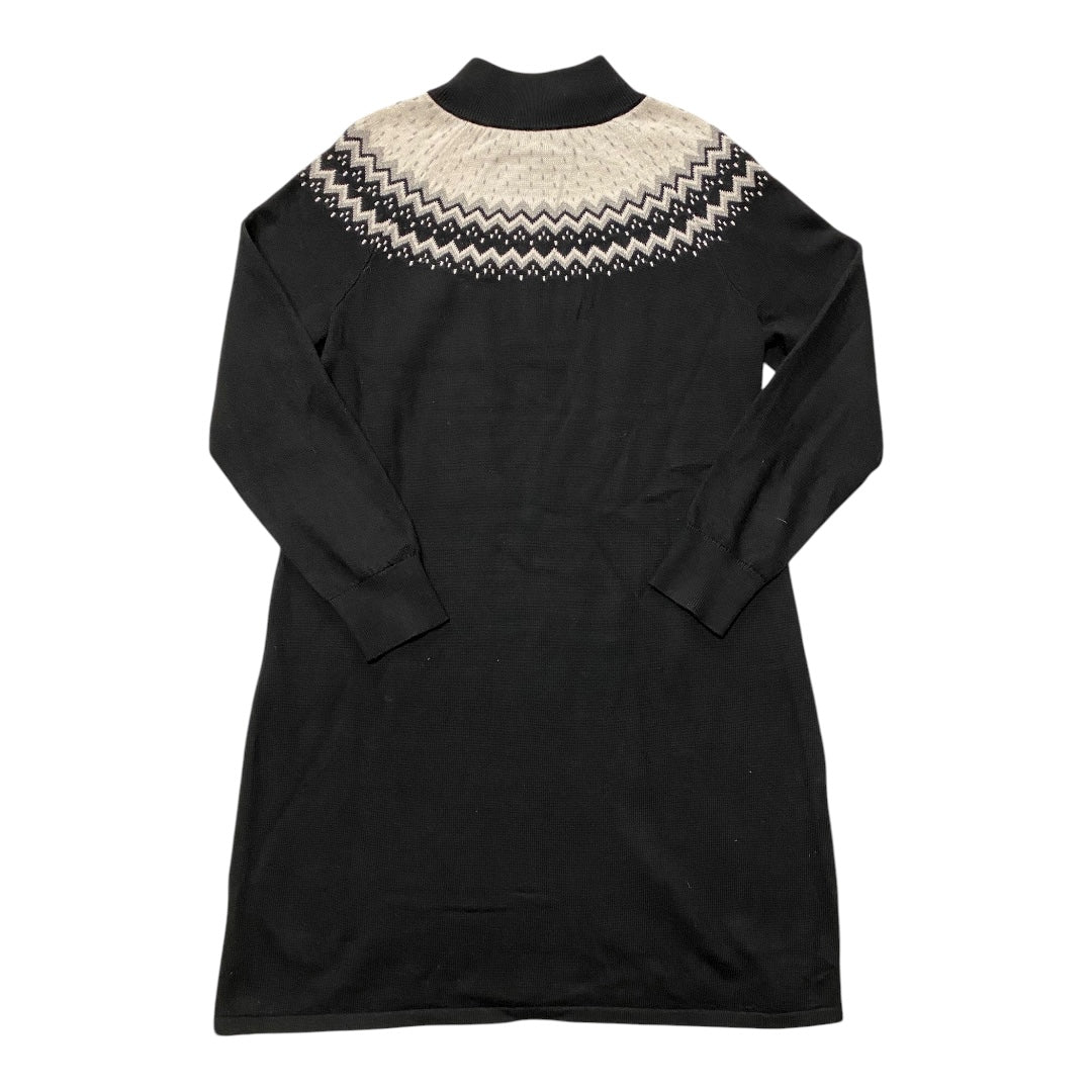 Dress Sweater By Talbots In Black & White, Size:L
