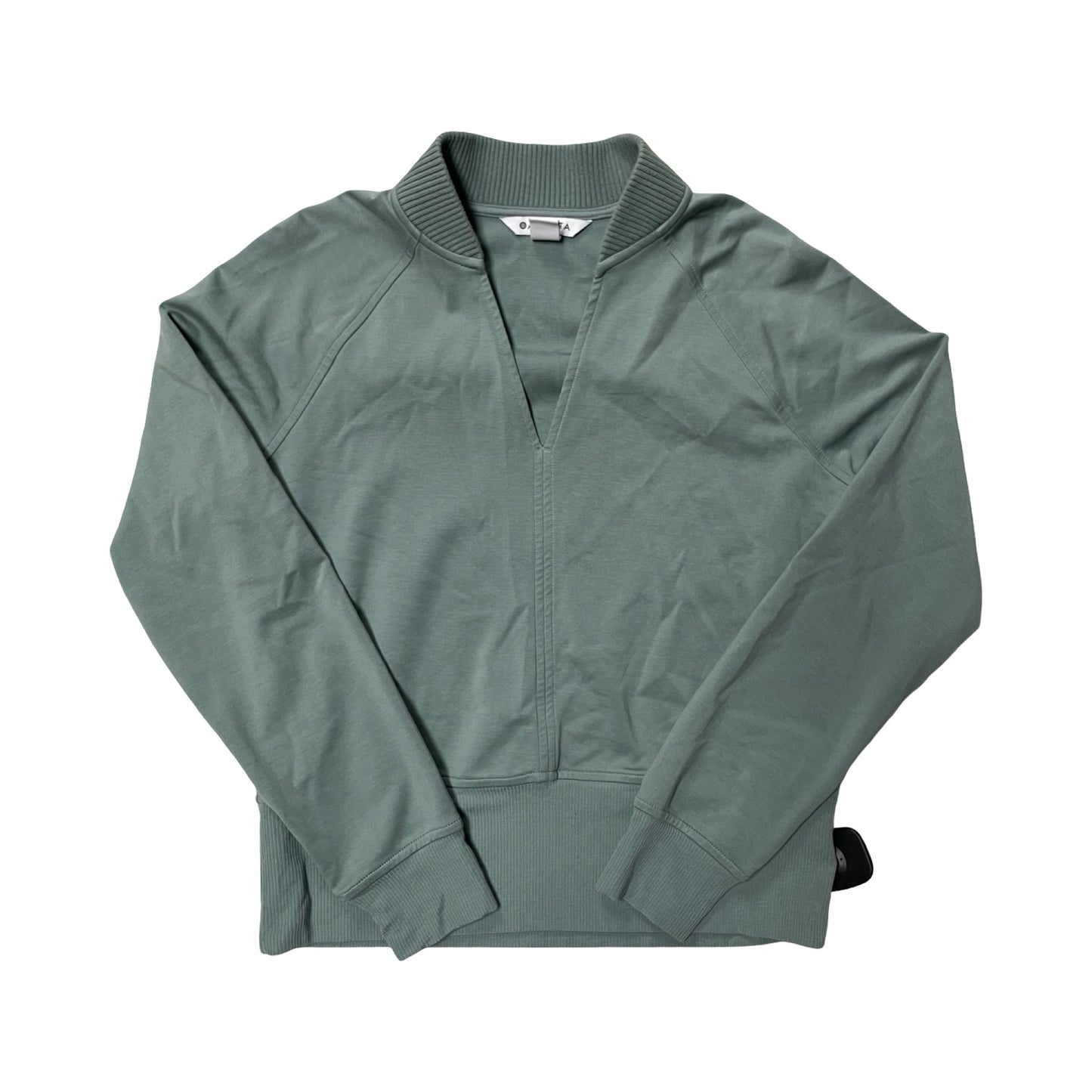 Athletic Top Ls Collar By Athleta In Green, Size:S
