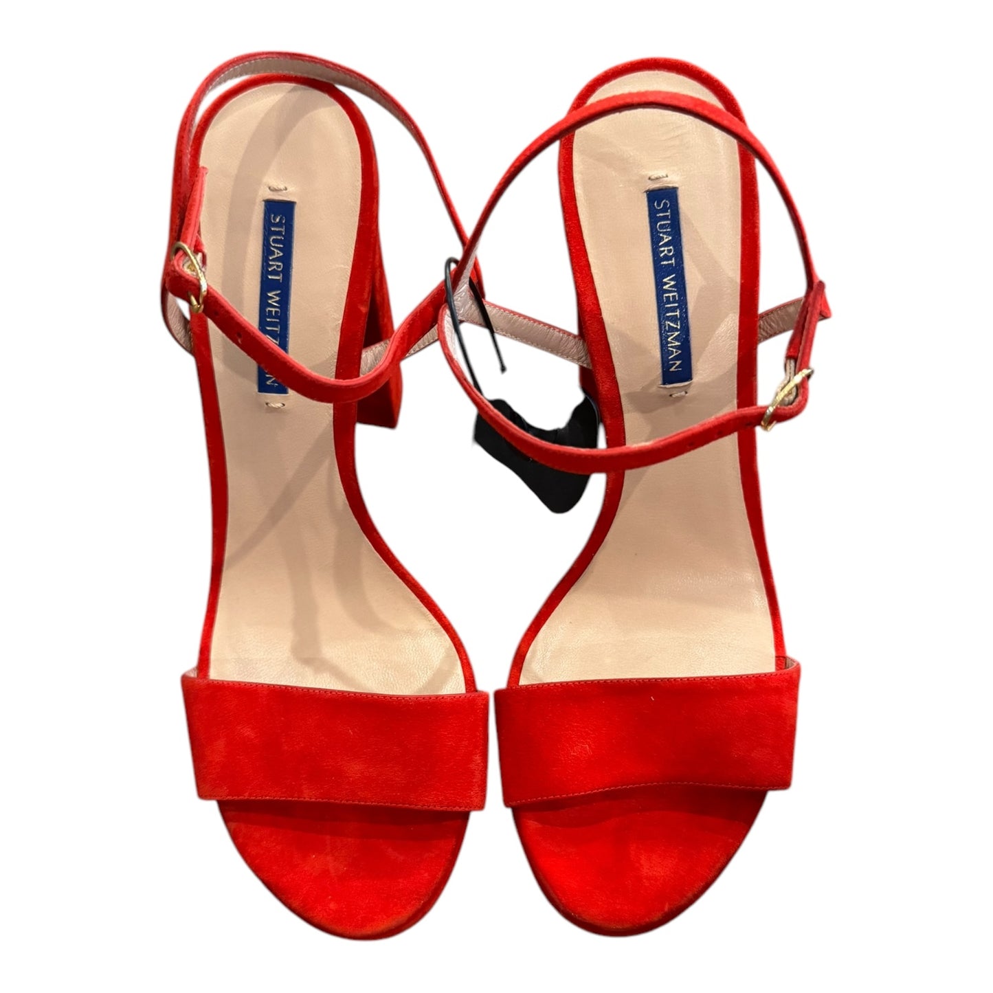 Sandals Designer By Stuart Weitzman In Red, Size:10