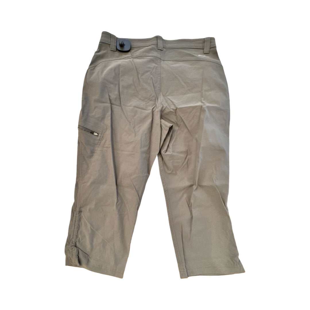 Athletic Capris By Eddie Bauer In Grey, Size:12