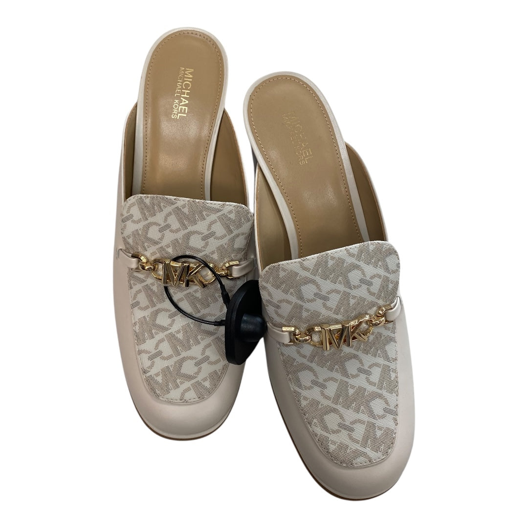 Shoes Heels Block By Michael By Michael Kors In Tan, Size:8