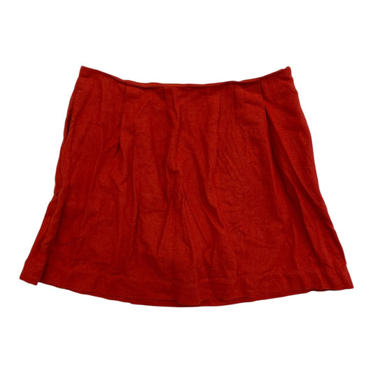 Skort By Banana Republic In Red Orange, Size:6