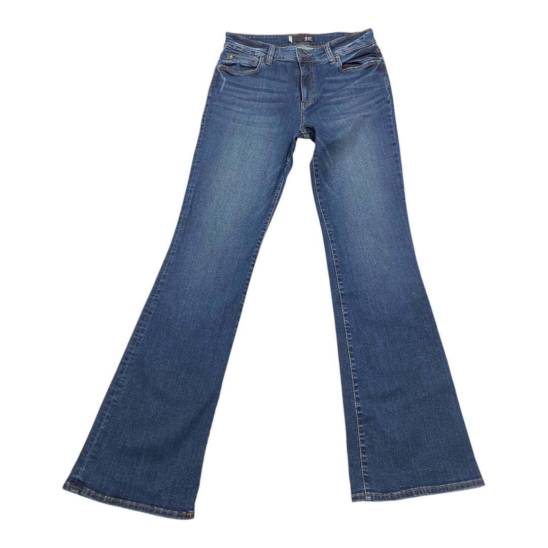 Jeans Boot Cut By Kut In Blue Denim, Size:12