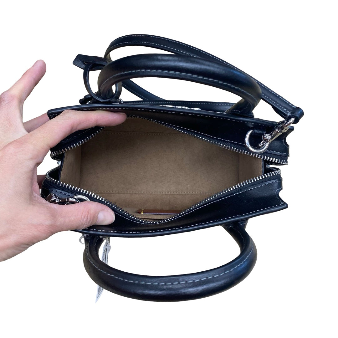 Handbag Designer By Coach In Black, Size:Small