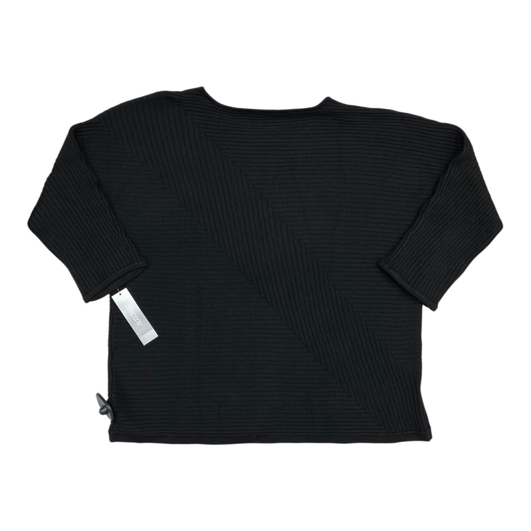 Sweater By Chicos In Black, Size:L